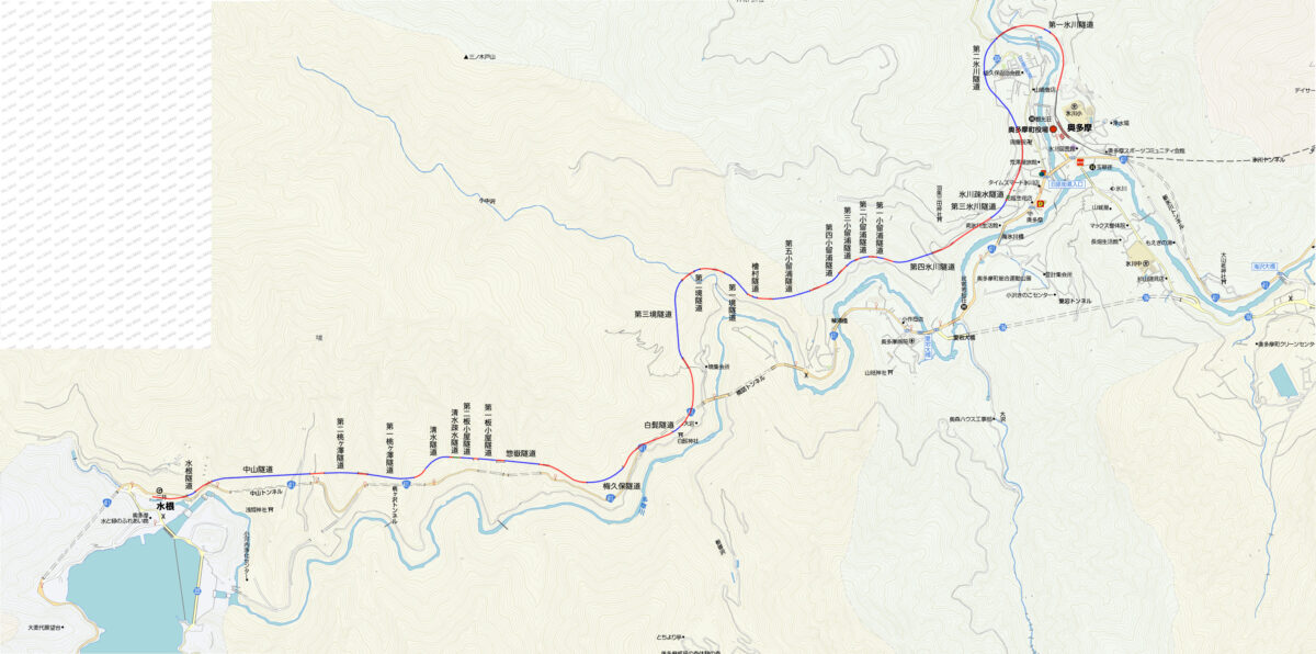 小河内線路線図